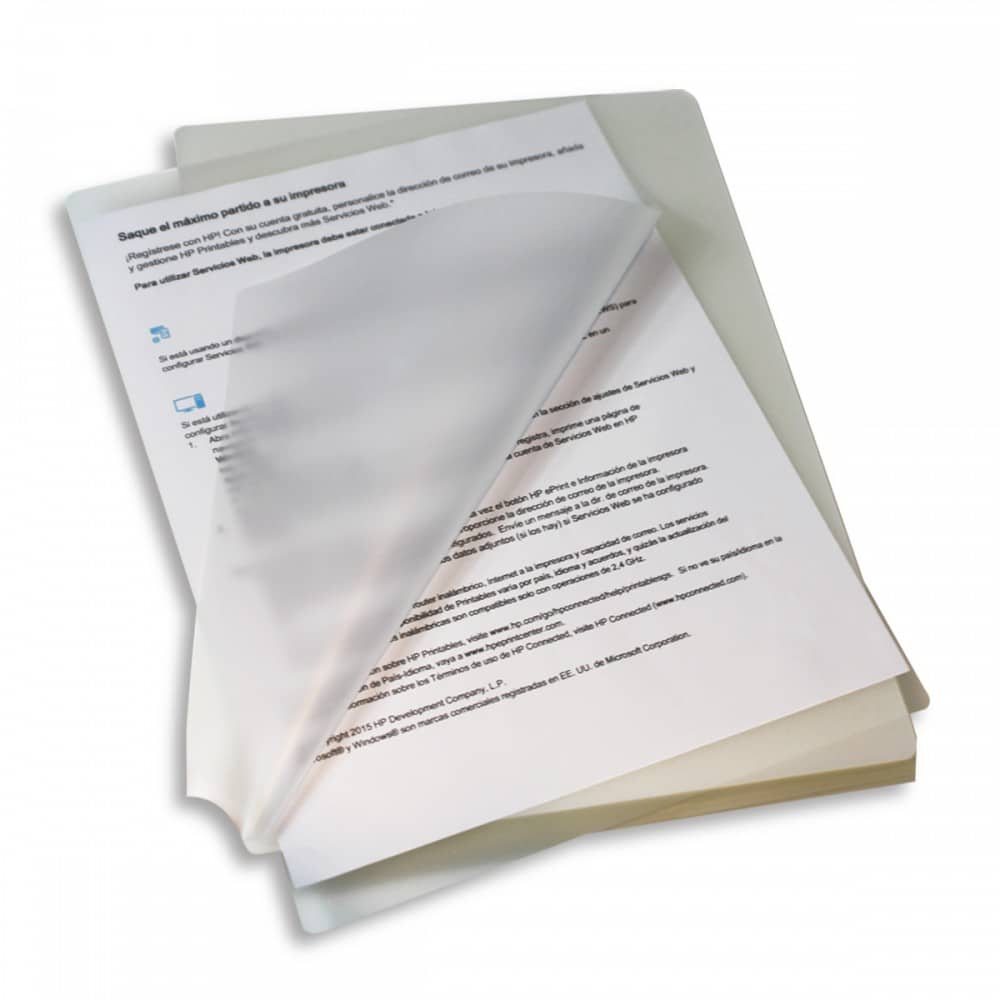plastificado papel