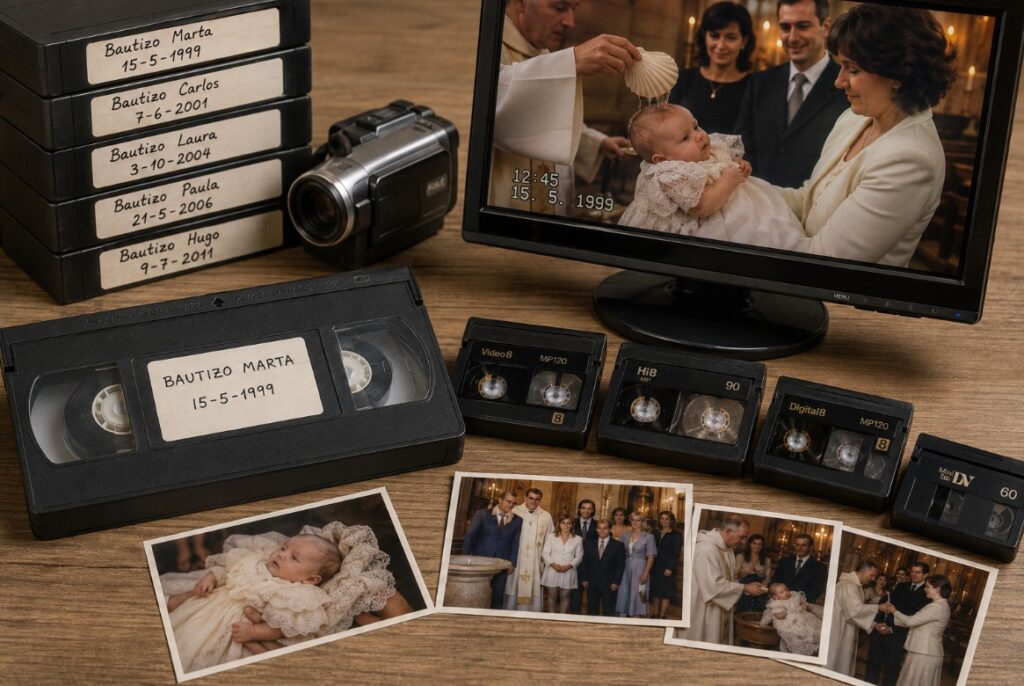 Servicio para convertir cintas VHS a digital en Barcelona